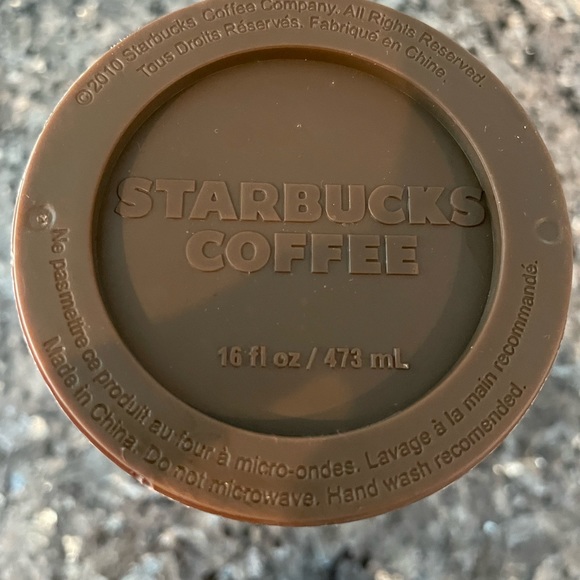 (2) StarBucks 2010 Collectible Coffee Ceramic & Metal Travel Tumblers Mug - Picture 8 of 8